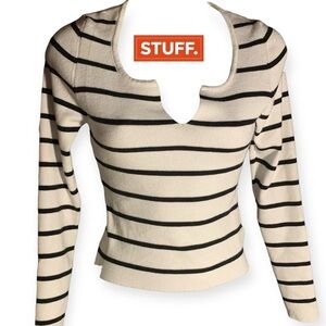 ReoRia Monochrome Striped Shirt